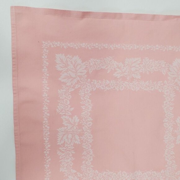 Damask Pink Napkin 18" Square Cotton VG by Rivolta Carmignan Italy - Picture 3 of 6